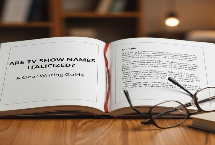 are TV show names italicized