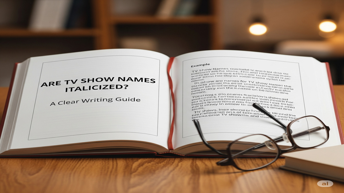 are TV show names italicized