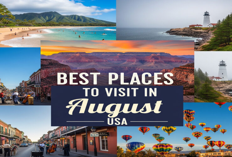 Best Places to Visit in August USA