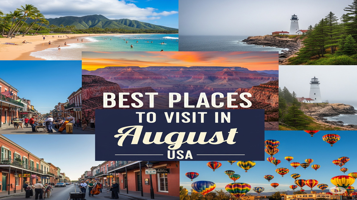 Best Places to Visit in August USA