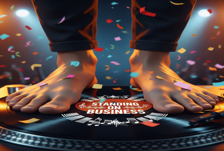 10 toes in standing on business song